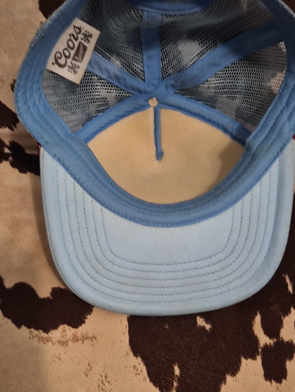 Light Blue Coors Trucker Hat - Picture 4 of 5